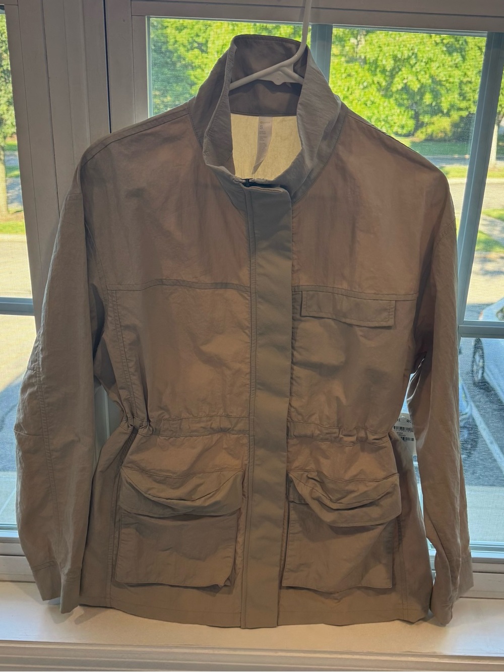 Zella All Day Tan lightweight Utility Jacket
